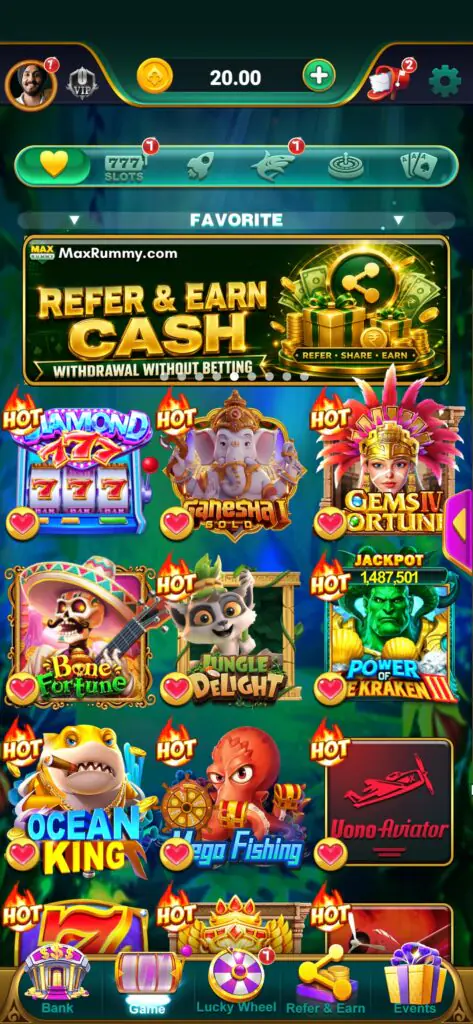 Max Rummy Bonus