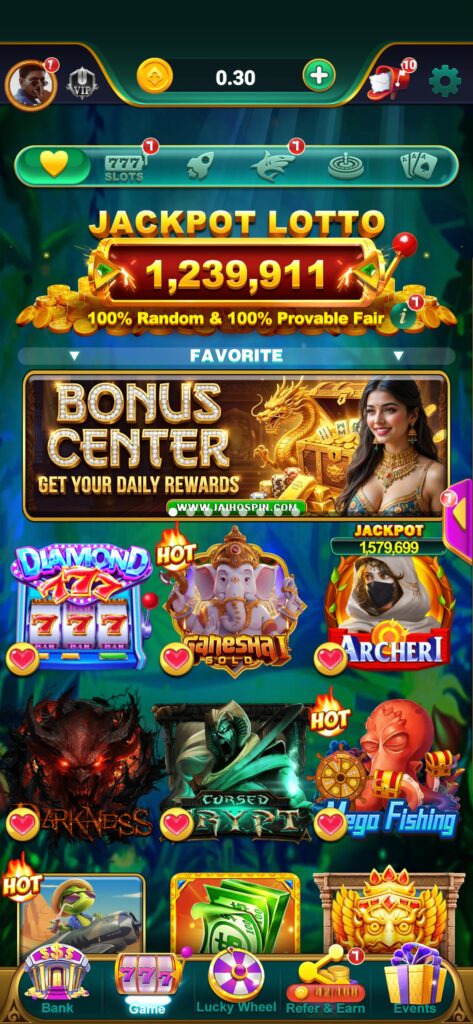 Jaiho Spin Bonus